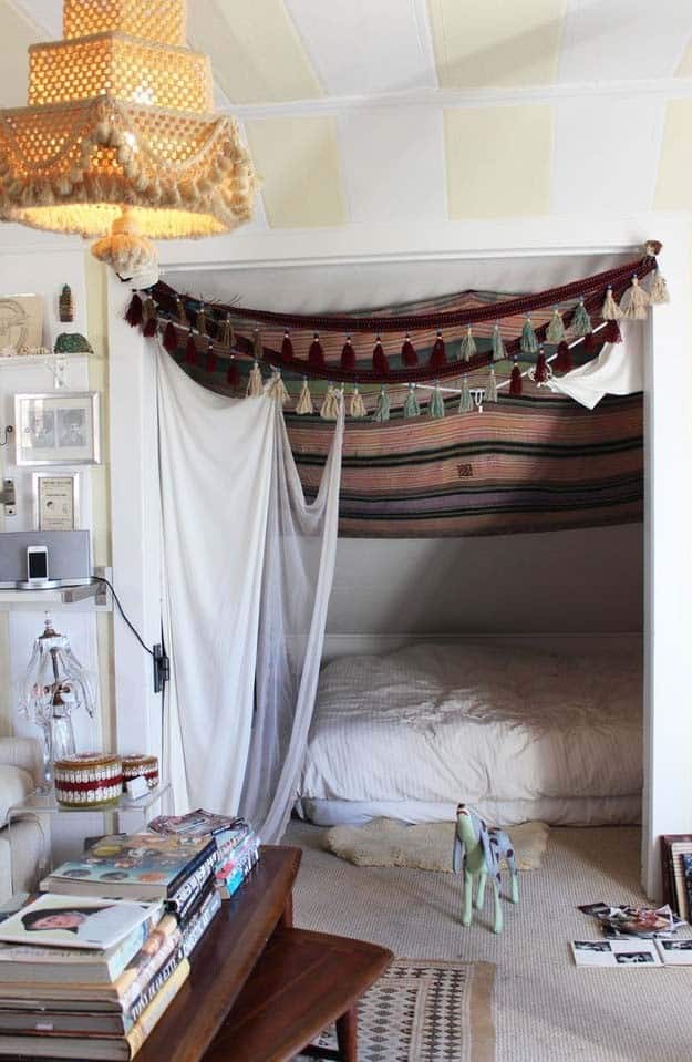 Create an Enchanting Hideaway with Hanging Curtains