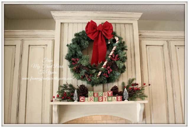 Enhance Your Kitchen with a Large Christmas Wreath