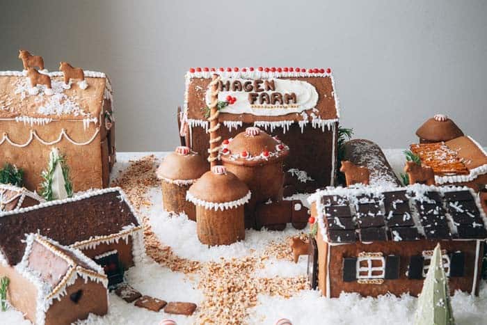 Get a Farmhouse Look with a Gingerbread Farm