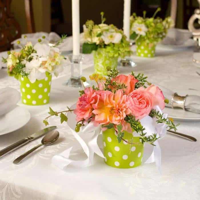 Brighten Up Your Table with Beautiful Dotted Vases