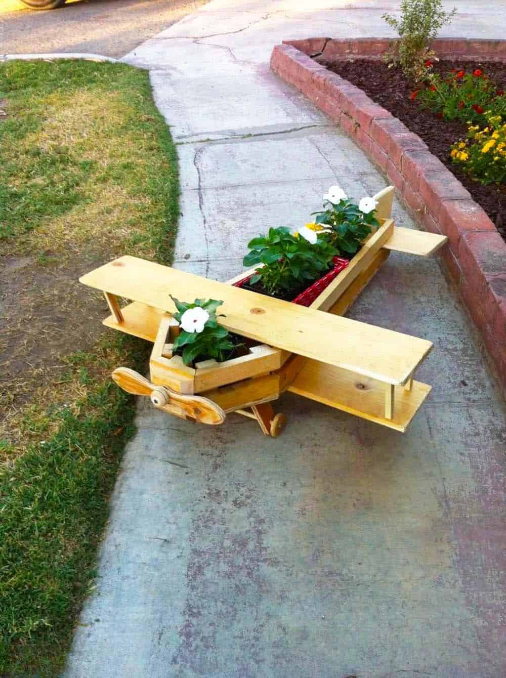 Whimsical Wooden Planter