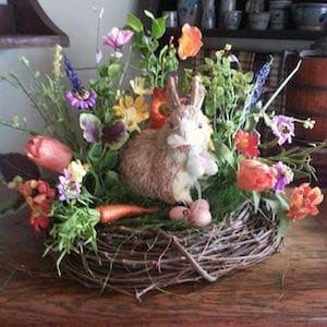 Create a Rustic Bunny Wreath Centerpiece