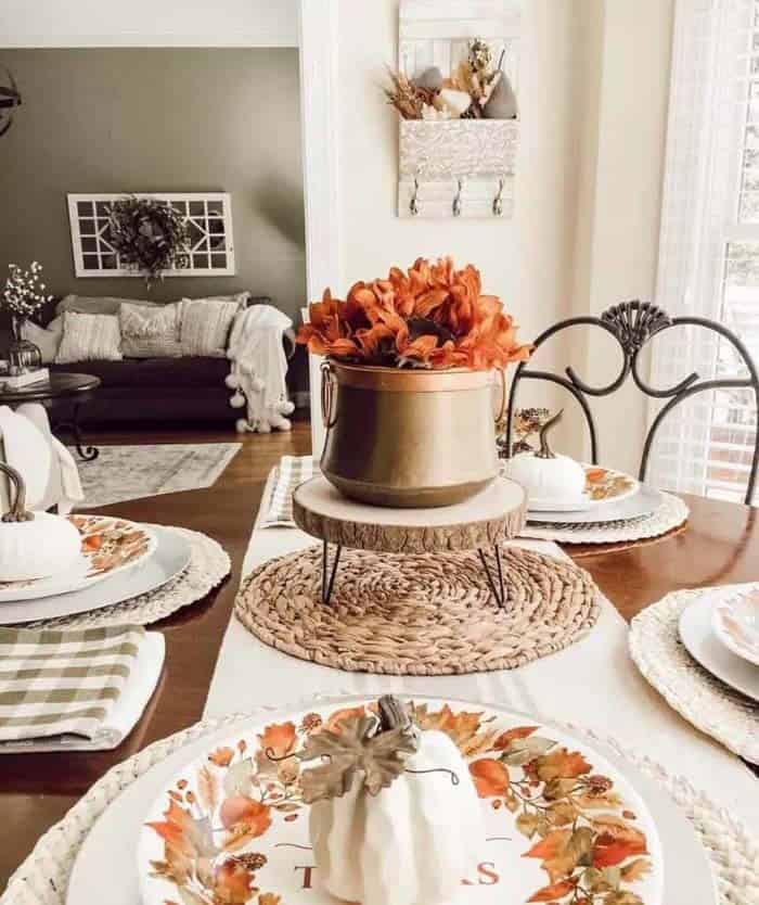 Industrial Farmhouse Fall Centerpiece