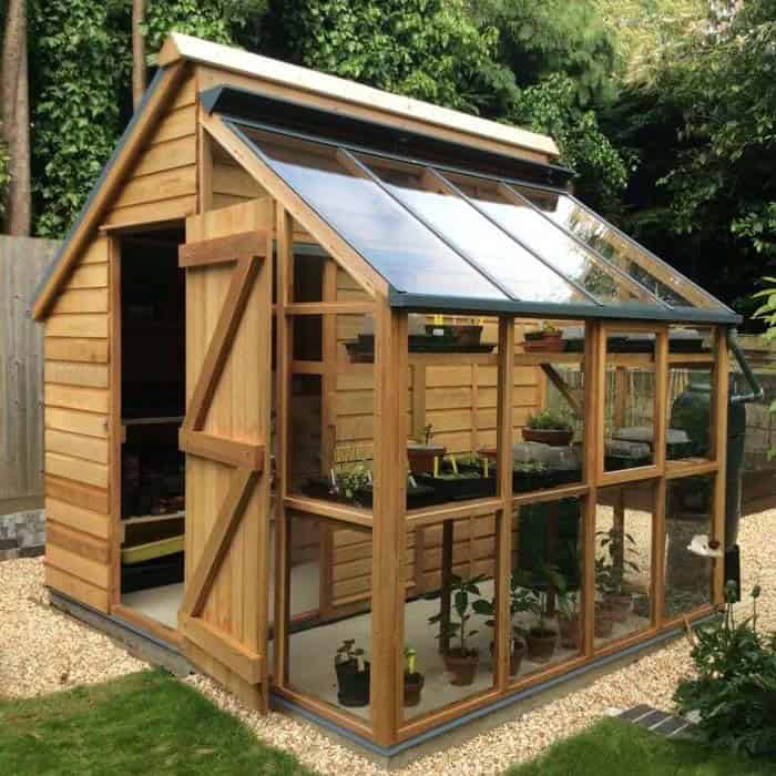 Freestanding Greenhouse Shed