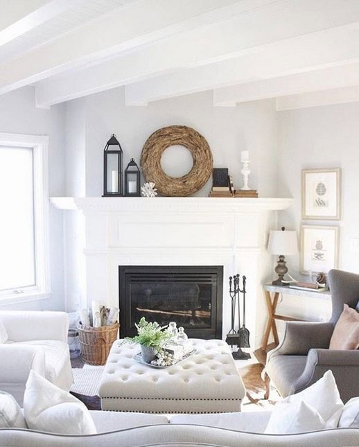 Create a Timeless Stylish Look with a White Fireplace