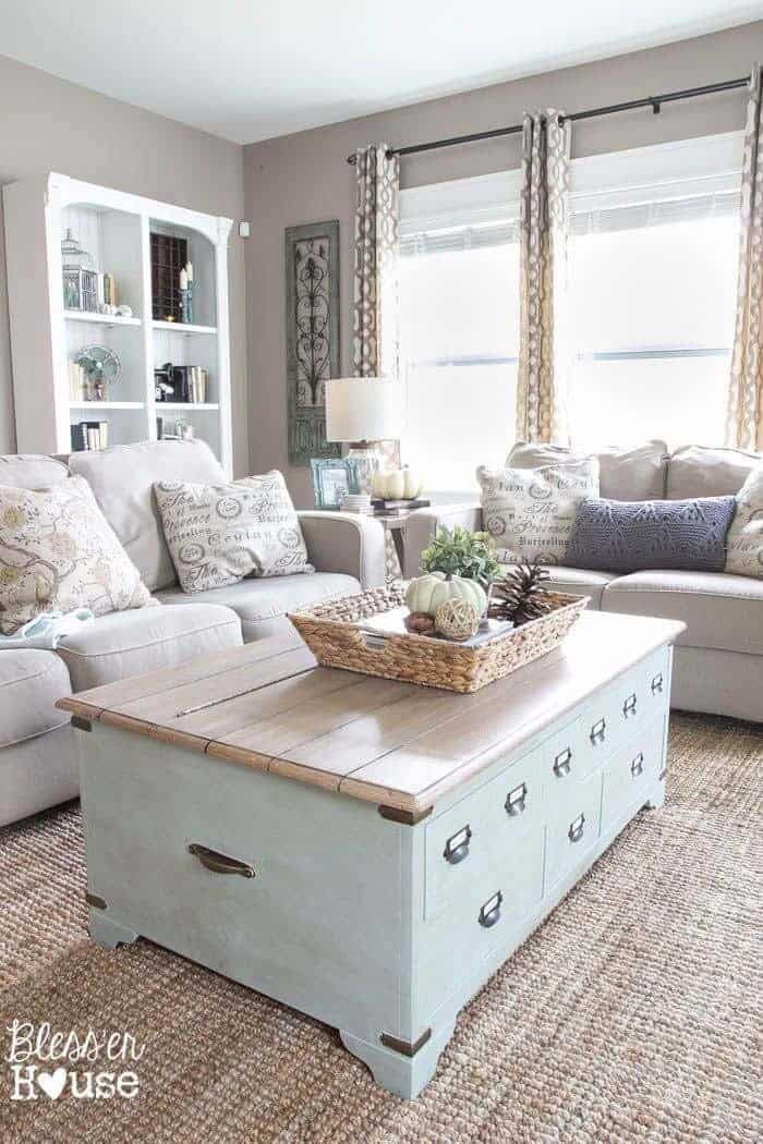 Add a Fresh Touch with a Milky Mint Coffee Table Base