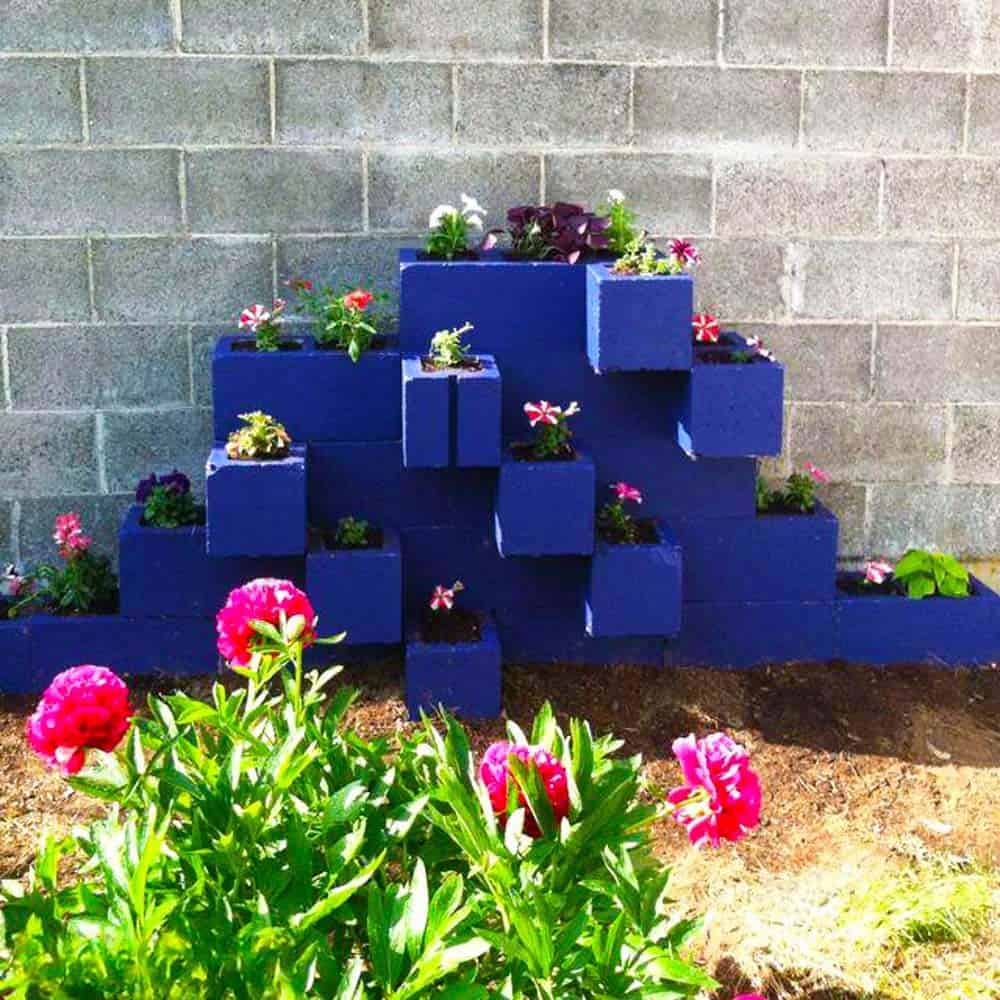 Stacked Planter Steps