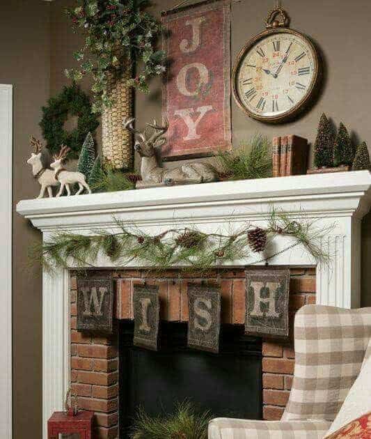 Give Your Mantel a Vintage Look with Distressed Decor