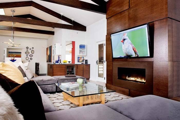 Customized Wood Fireplace Surround Idea