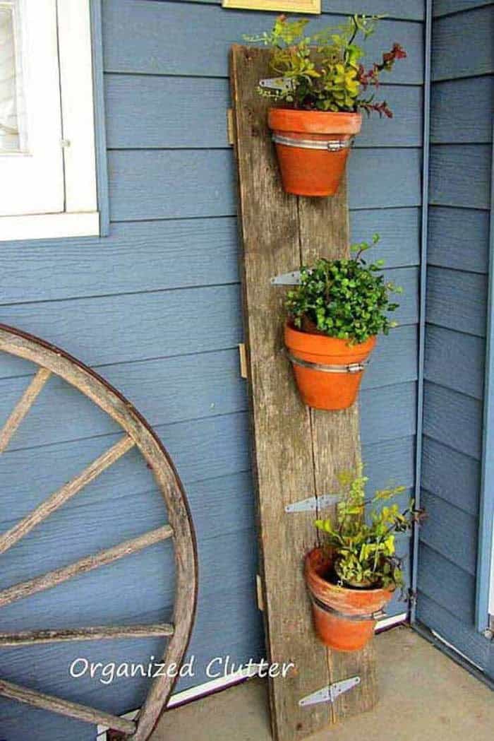 Elegant Vertical Planter for Your Front Door