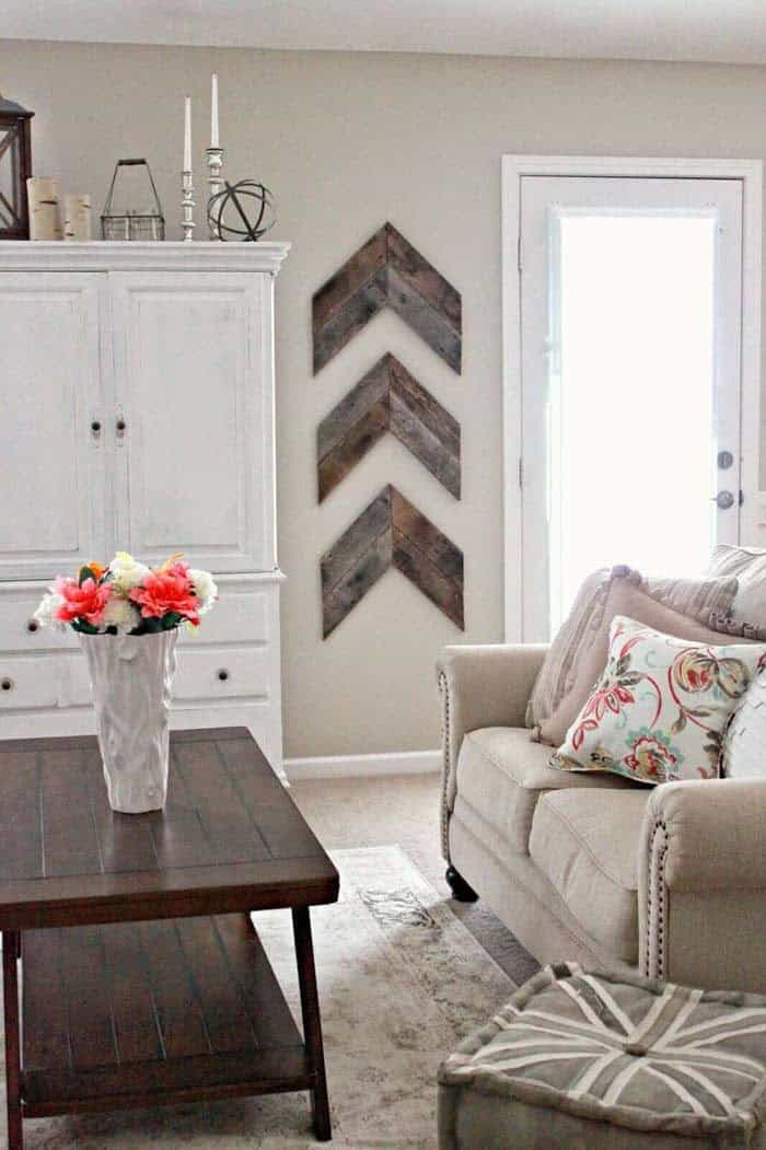 Simple Rustic Wood Chevrons