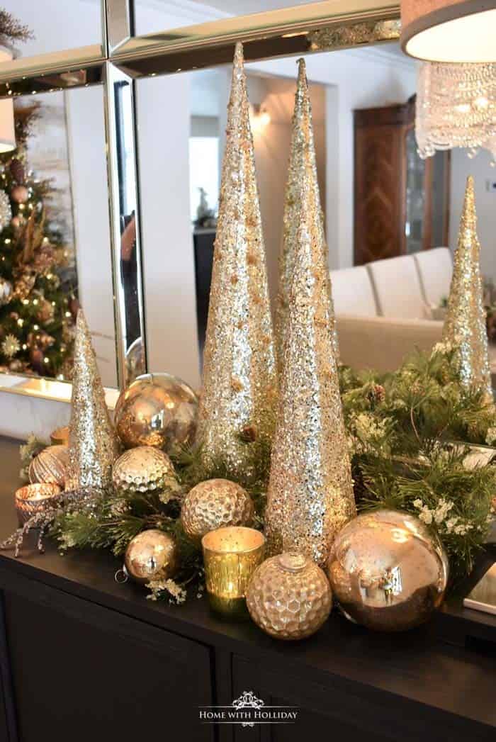 Glam Glittering Christmas Tablescape