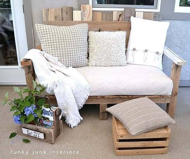 Create Extra Seating with a Repurposed Wood Crate