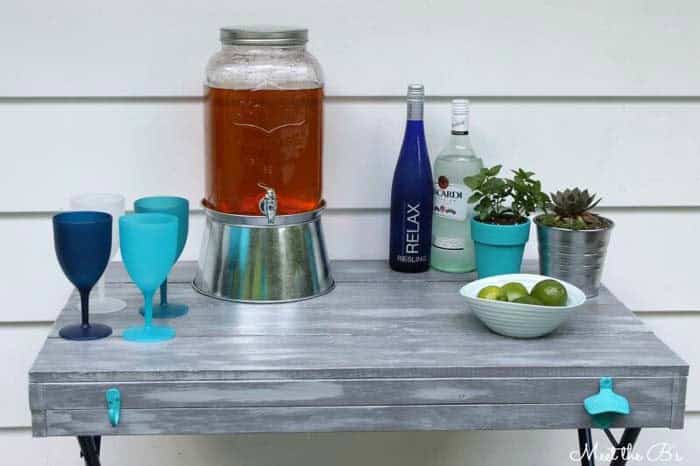 Repurposed Laundry Rack Bar