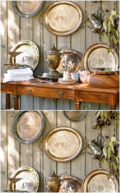 Add Texture And Shine With Silver Trays