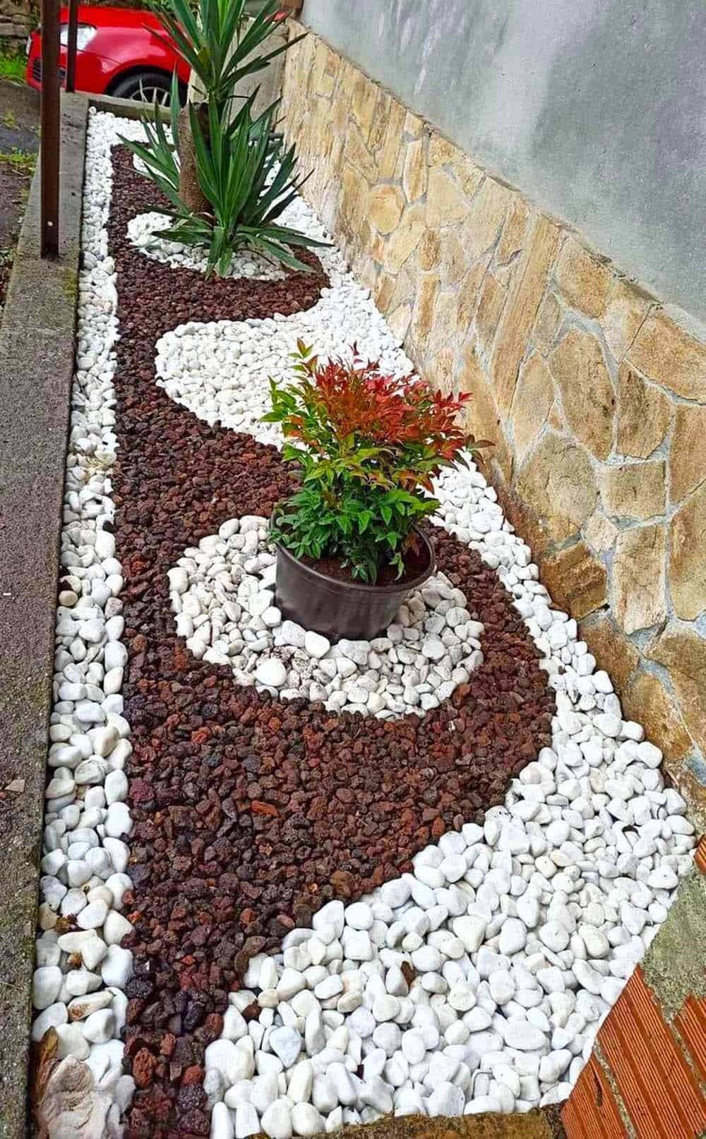 Serpentine Pebble Pathway