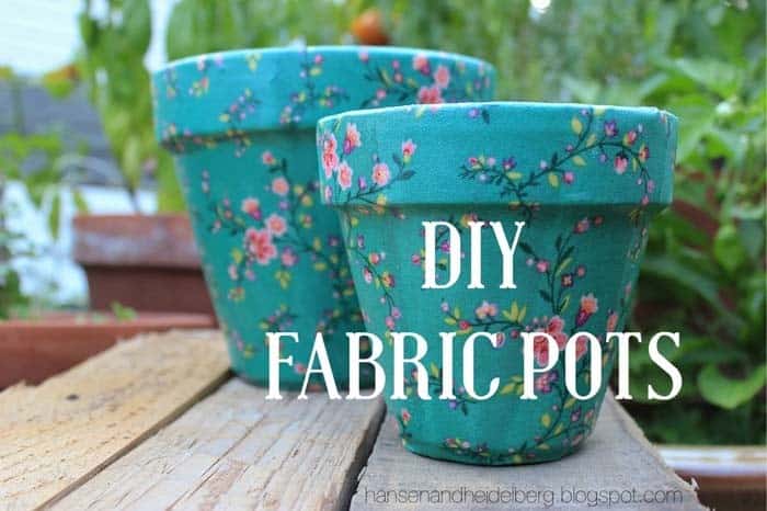 Transform Terracotta Pots with Decoupage and Fabric