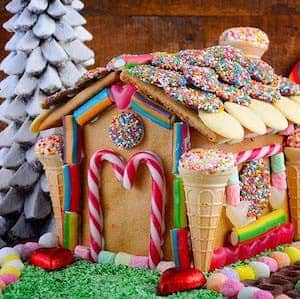 Add Color to Your Gingerbread House with a Candy Roof