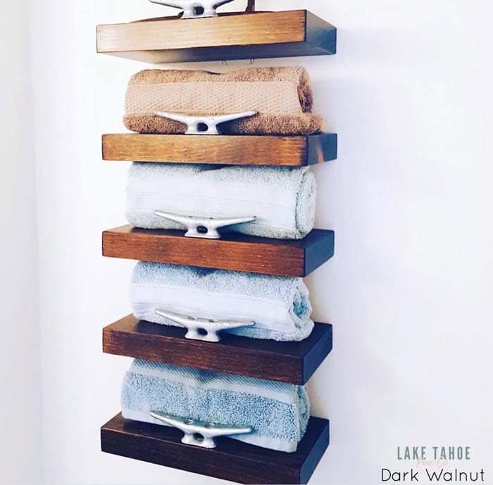 Nautical Towel Organizer