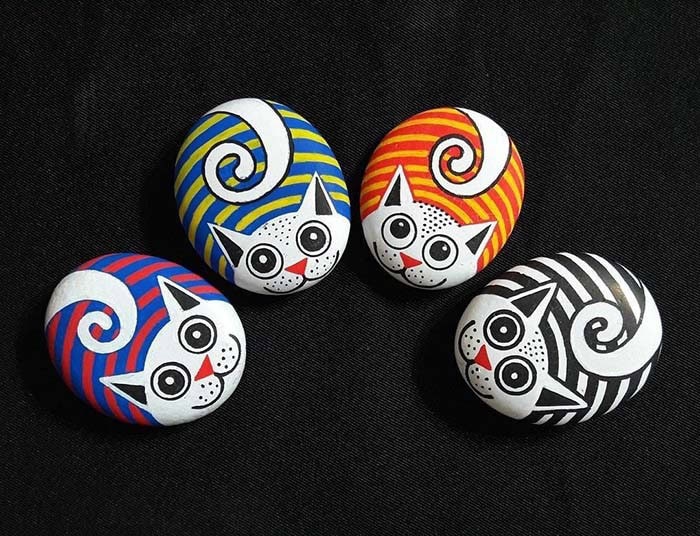 Cute Animals Painted Rocks