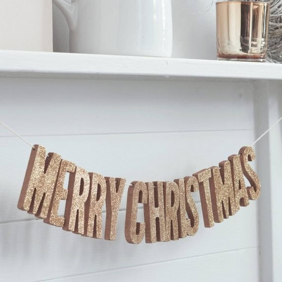 Add Sparkle to Your Home with Rose Gold Glittery Letters