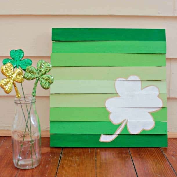 Upcycle Pallets with Shamrock Art