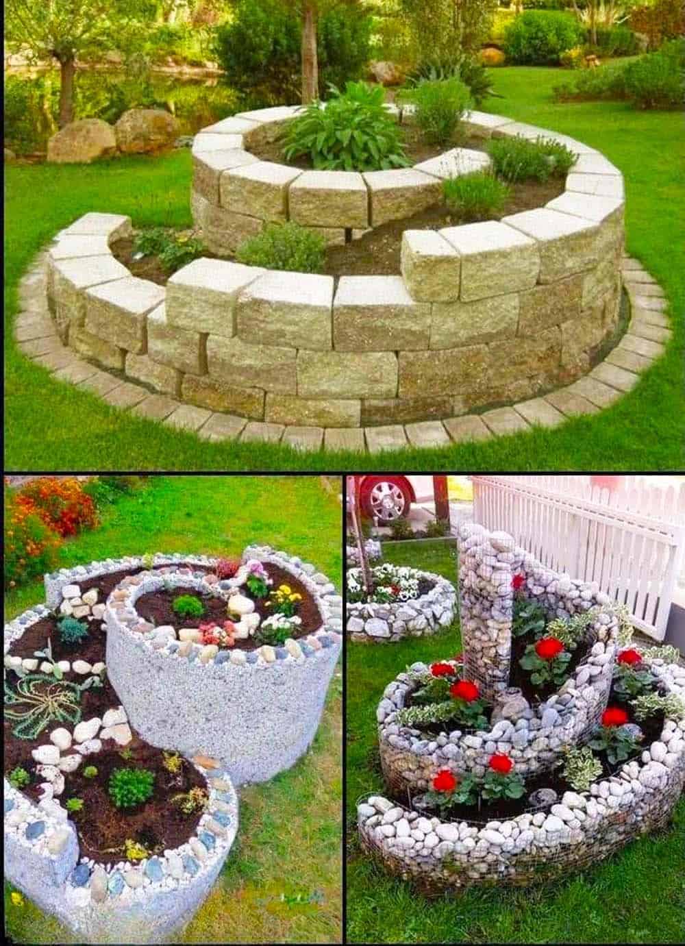 Creative Stone Planters