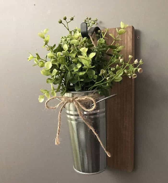 Hanging Metal Bucket Planter