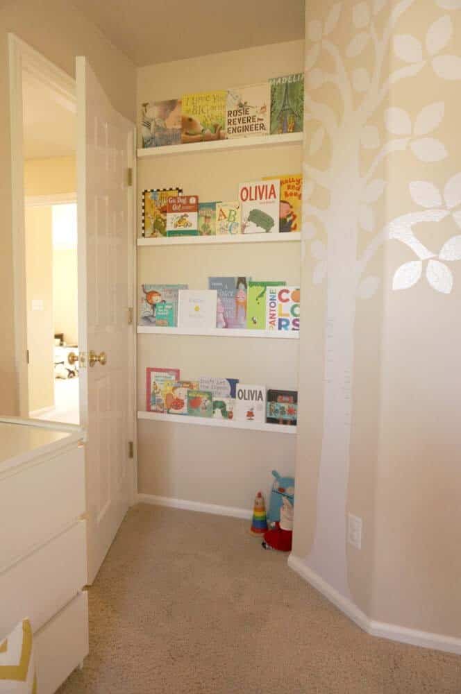 Add Picture Ledge Shelf Behind the Door