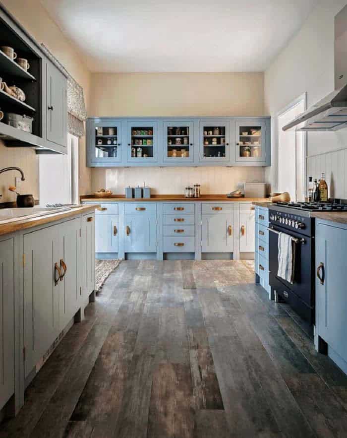 Combine Farmhouse and Coastal Cabinetry for an Inviting Look