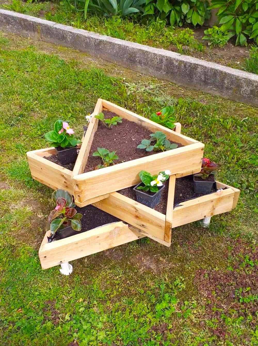 Tiered Corner Planter