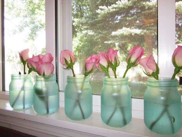 Mason Jar Window Treatment