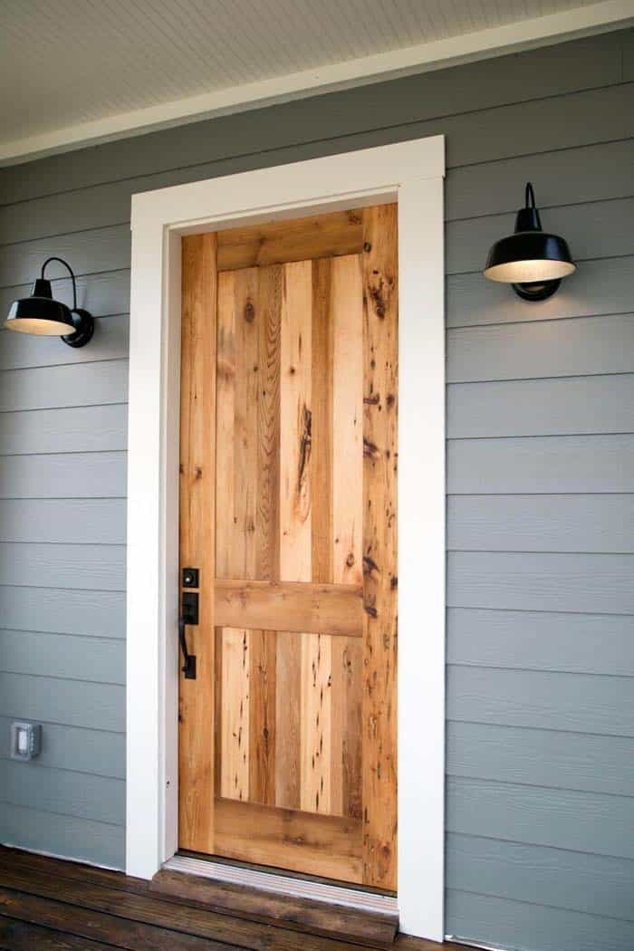 Rustic Wood Farmhouse Door