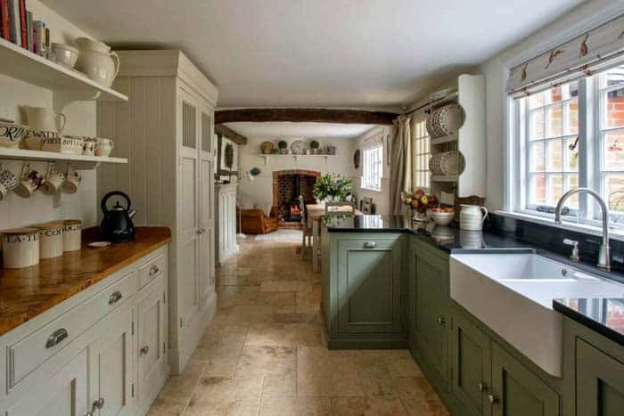 Bring Warmth to Your Kitchen with Olive Green and White