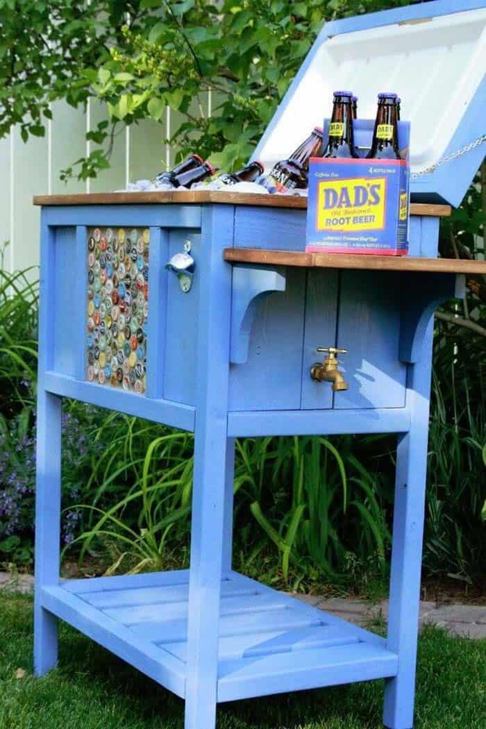 Farmhouse Chic Outdoor Cooler