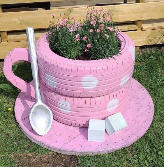 Coffee Cup Planter