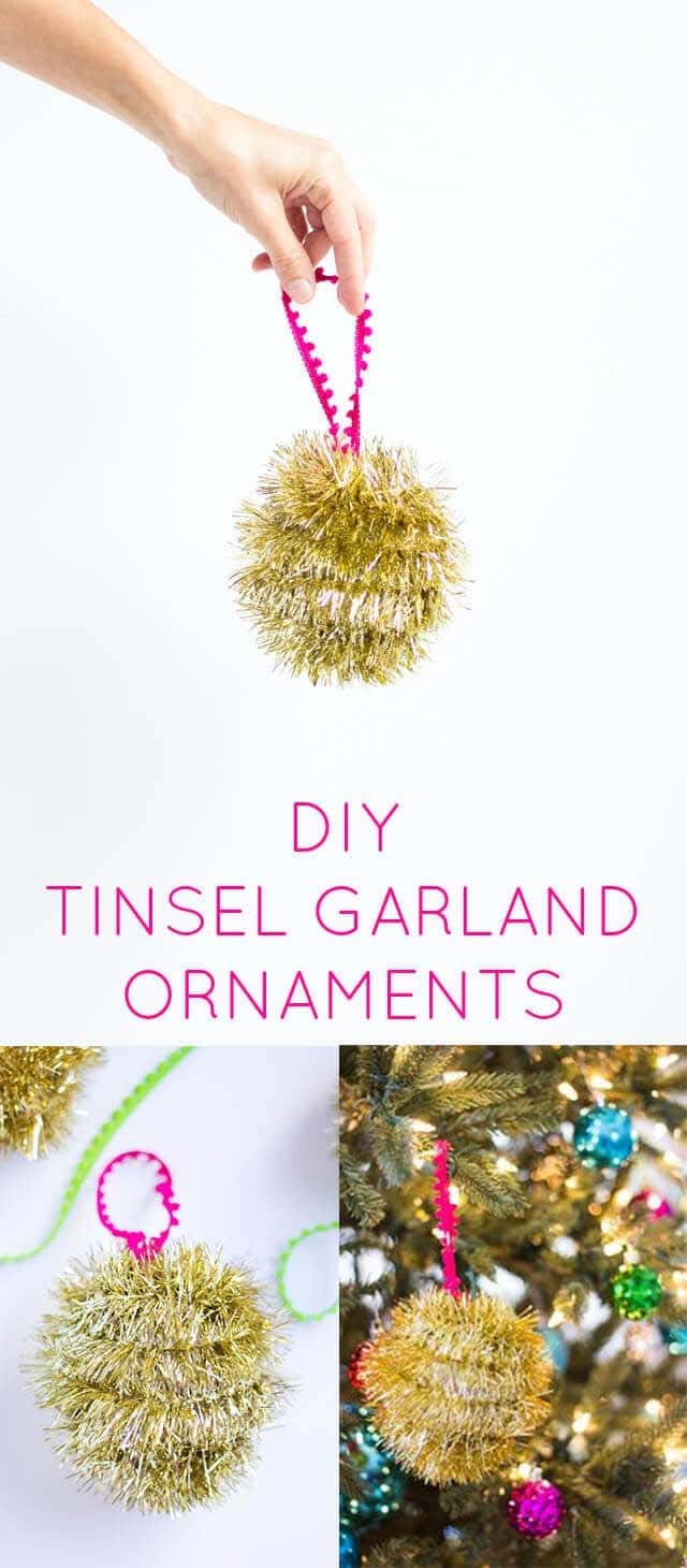 Make Your Own Tinsel Fringe Balls