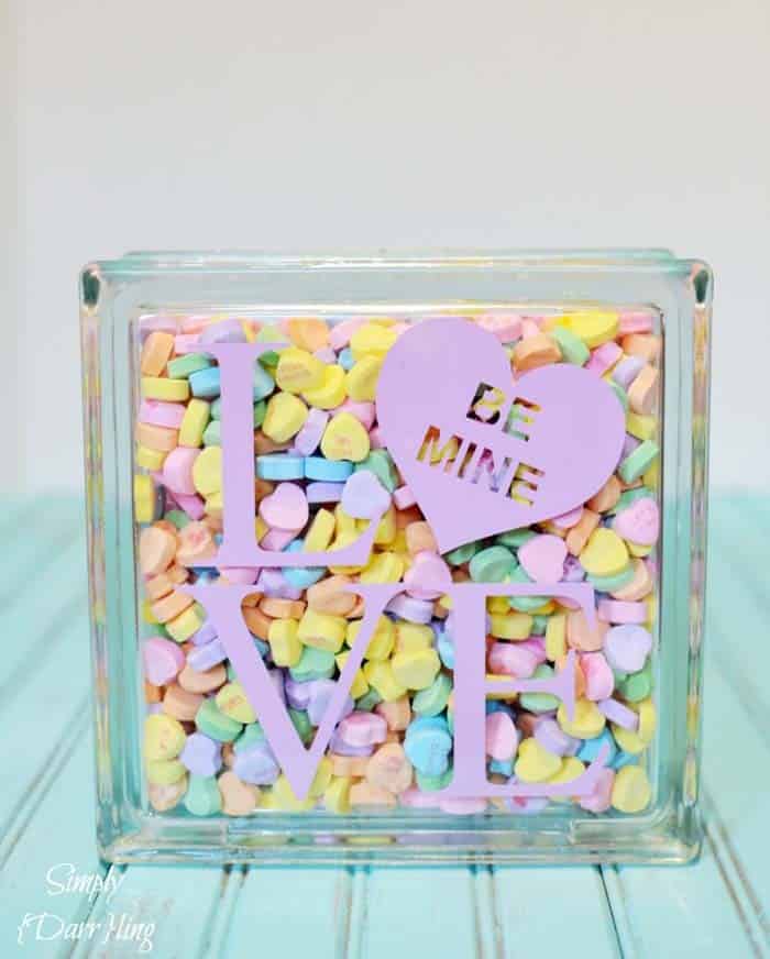 Make a Stylish Valentine’s Day Glass Candy Holder