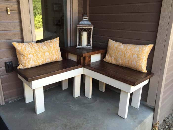 Maximize Curb Appeal with Corner Benches with Built-in Tables