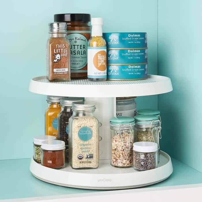 Get Organized with a Two-Level Adjustable Spice Rack