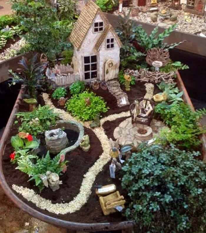 Construct a Farmhouse-Inspired Fairy Garden