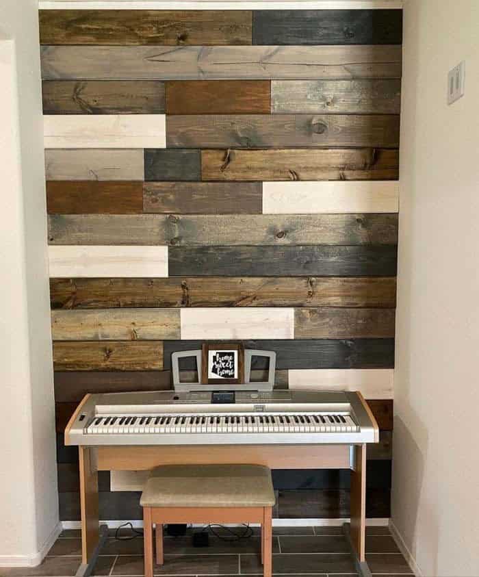 Rustic Color Palette For A Small Wood Wall