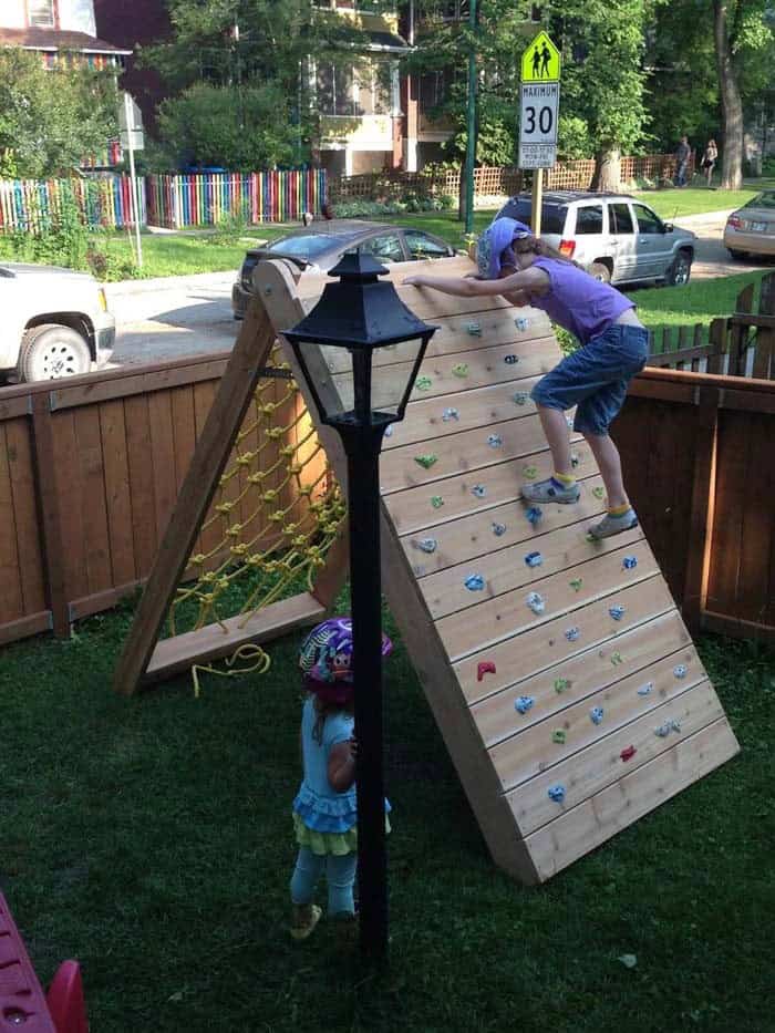 DIY Climbing Net Obstacle