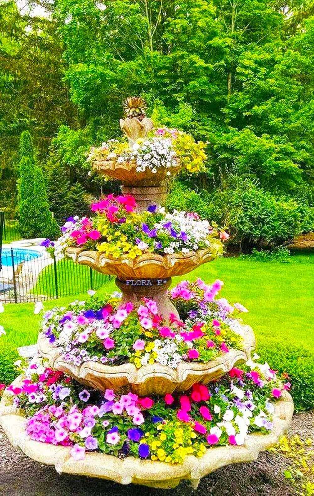 Floral Fountain Splendor