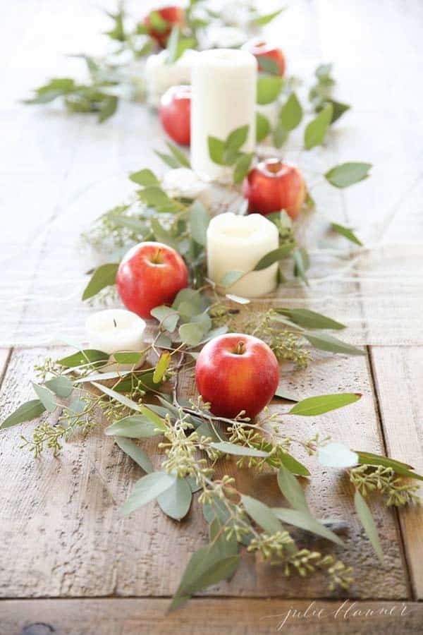 Make an Impression with Red Apples and Candles