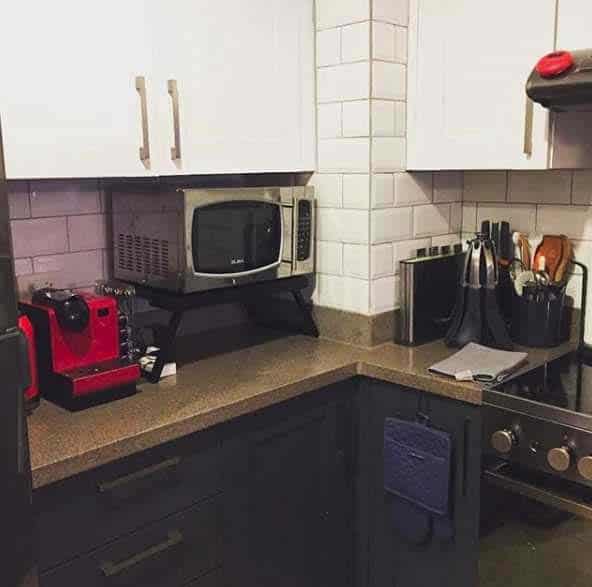 Elevate The Microwave For Extra Space