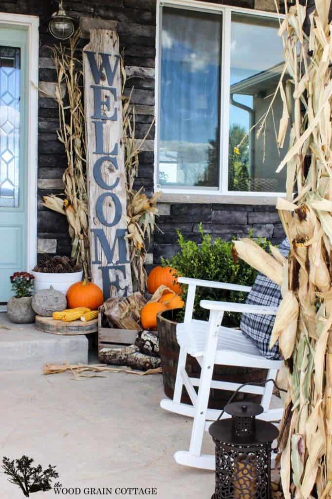 Stand Out with a Large Weathered Wood Welcome Sign