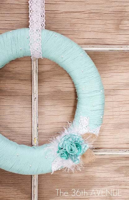 Create a Rustic Blue Door Wreath