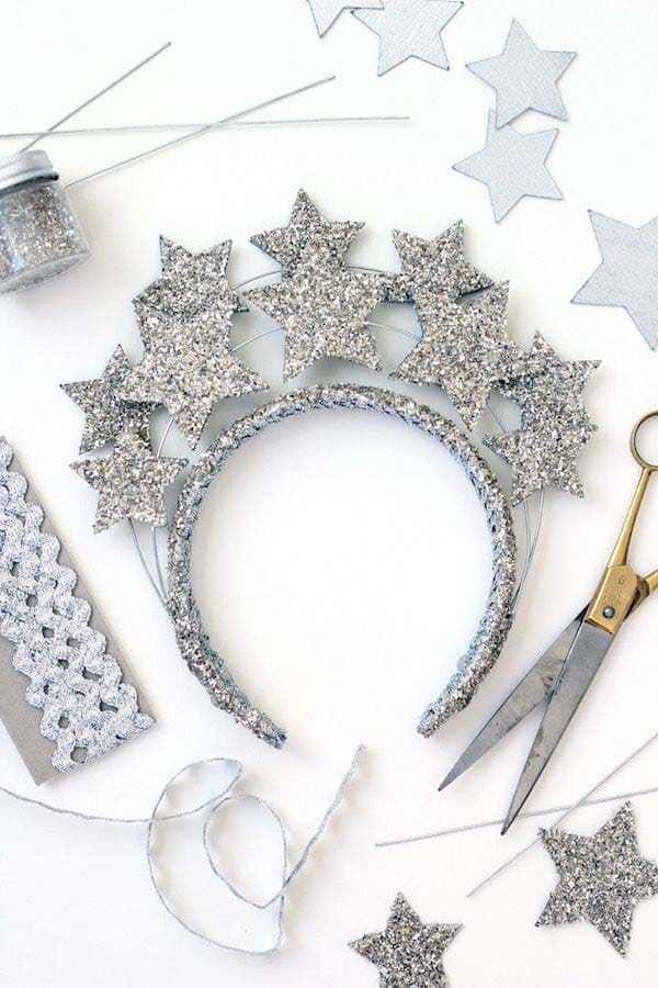 Silver Star Sparkling DIY Tiara