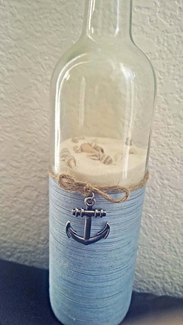 DIY Repurposed Beach Bottle Project